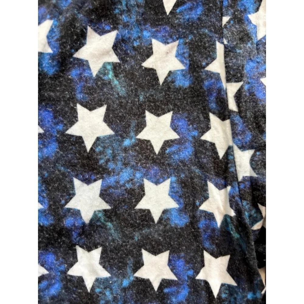Kid Ollee and Belle Blue White Star Print Bamboo Joggers 6T